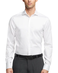 Calvin Klein Infinite Non-Iron Slim Fit Stretch Collar Dress Shirt, Purple -Cole Haan Shop MW40 540K 01 CALVIN KLEIN WHITE ALT3 5