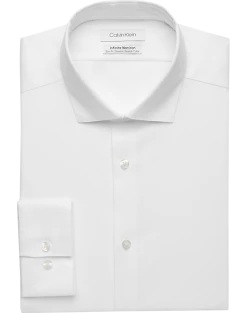 Calvin Klein Infinite Wrinkle Free Slim Fit Stretch Collar Dress Shirt, Light Blue