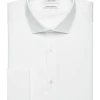 Calvin Klein Infinite Non-Iron Slim Fit Stretch Collar French Cuff Dress Shirt, White