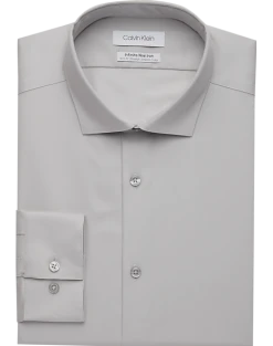 Calvin Klein Infinite Non-Iron Slim Fit Stretch Collar Dress Shirt, Pearl Gray