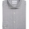 Calvin Klein Slim Fit Embroidered Logo Dress Shirt, Graphite Plaid