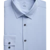 Michael Strahan Modern Fit Spread Collar Dress Shirt, Light Blue