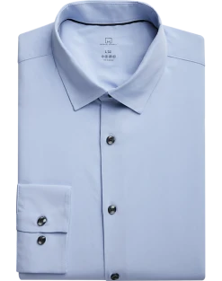 Michael Strahan Modern Fit Spread Collar Dress Shirt, Light Blue
