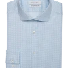 Calvin Klein Infinite Wrinkle Free Slim Fit Stretch Collar Dress Shirt, Blue Triangles
