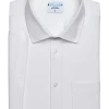 &Collar Pacific Athletic Fit Short Sleeve Dress Shirt, White