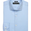 Pronto Uomo Slim Fit Dress Shirt, Blue Herringbone
