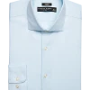 Pronto Uomo Classic Fit Spread Collar Dress Shirt, Blue Check