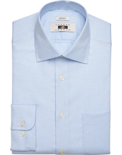 Joseph Abboud Modern Fit Spread Collar Dress Shirt, Blue Gingham