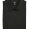 Michael Strahan Modern Fit Short Sleeve Dress Shirt, Black