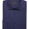 Pronto Uomo Slim Fit French Cuff Tuxedo Formal Shirt, Navy