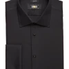 Joseph Abboud Classic Fit French Cuff Tuxedo Formal Shirt, Black