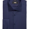 Joseph Abboud Classic Fit French Cuff Tuxedo Formal Shirt, Navy