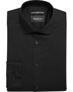 Awearness Kenneth Cole Slim Fit Performance Dress Shirt, Black